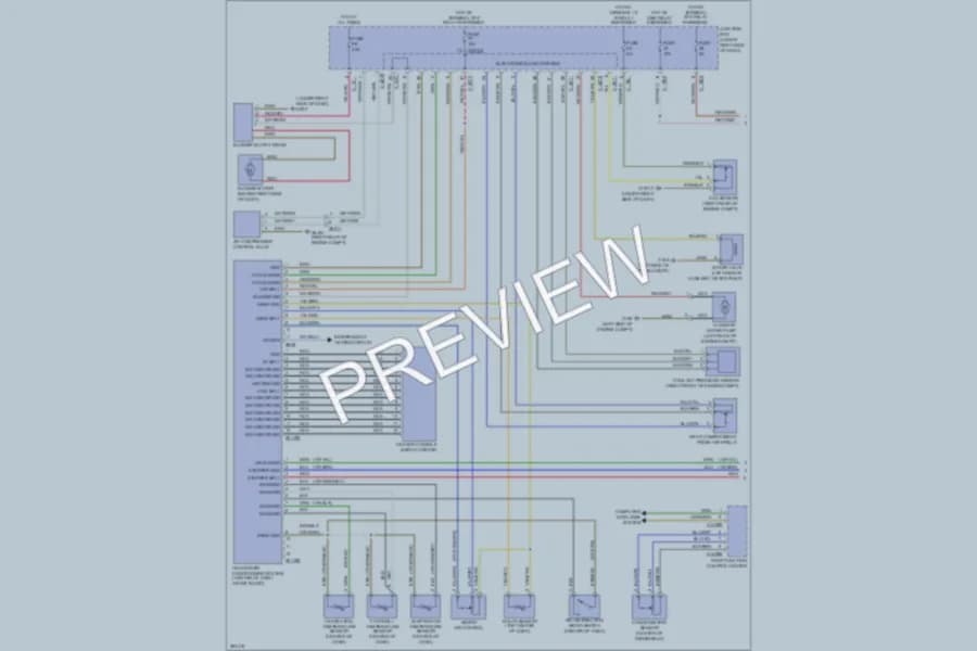 2012 BMW M3 Air Conditioning wiring diagram preview