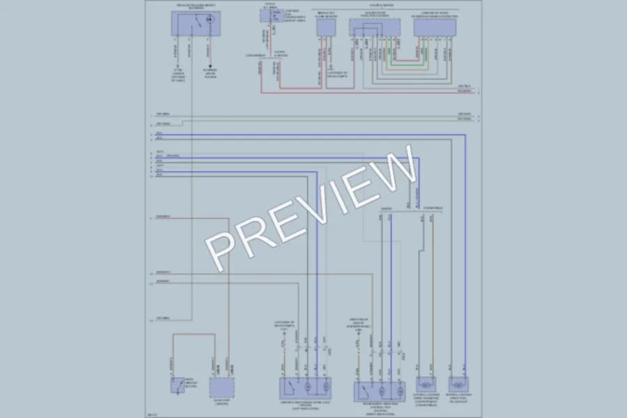 2012 BMW M3 Anti Theft wiring diagram preview