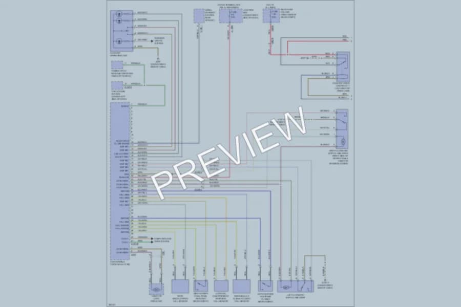 2012 BMW M3 Power Top Sunroof wiring diagram preview