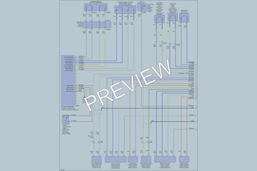 2012 BMW M3 Supplemental Restraints wiring diagram preview