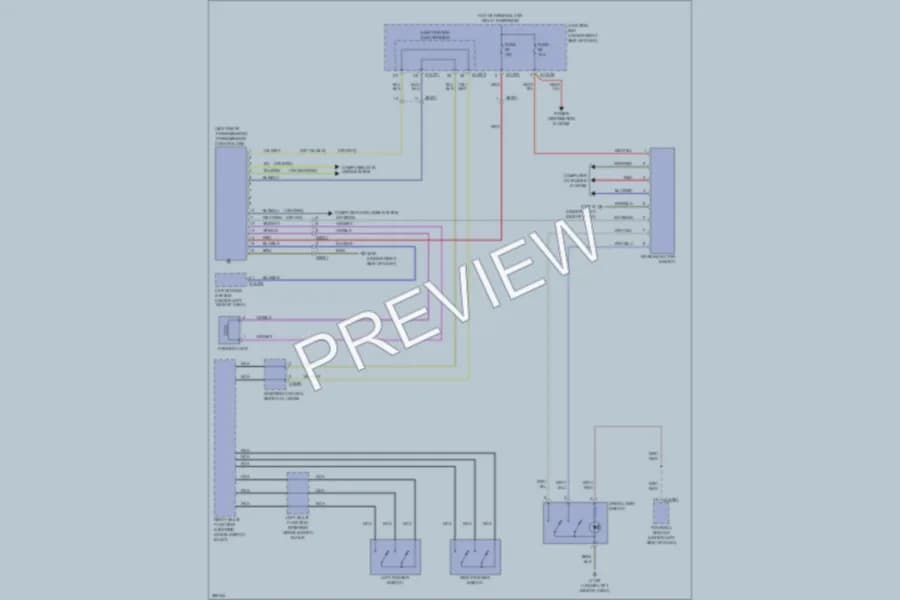 2012 BMW M3 Transmission wiring diagram preview