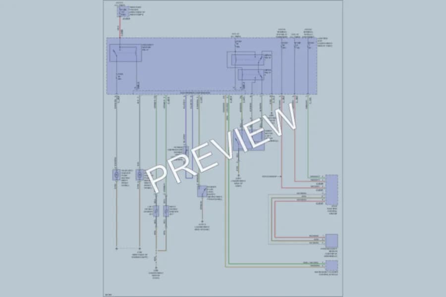 2012 BMW M3 Wiper Washer wiring diagram preview