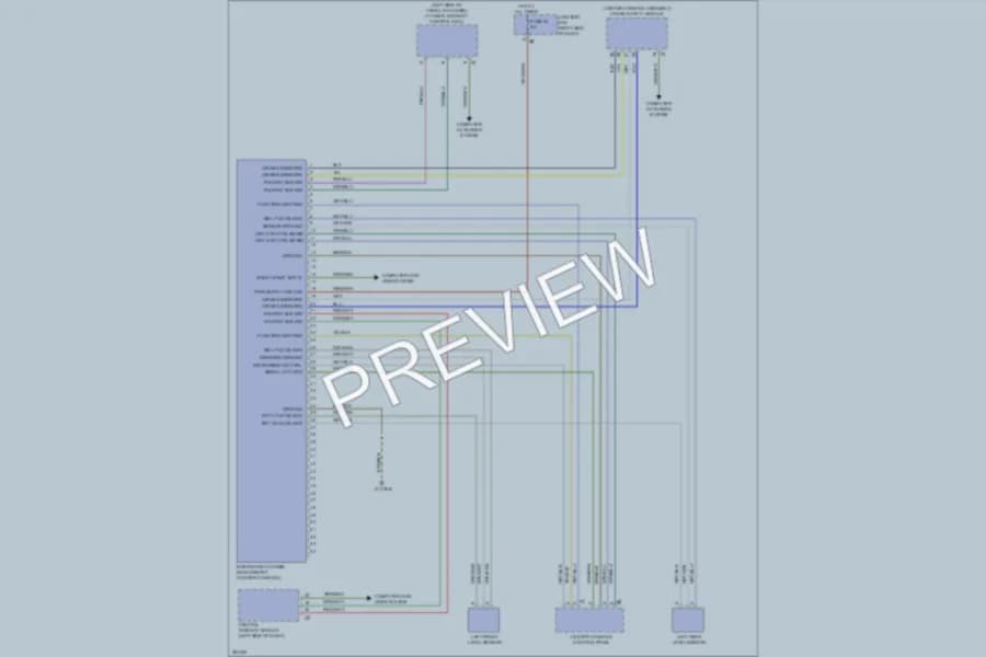 2012 BMW X3 Electronic Suspension wiring diagram preview