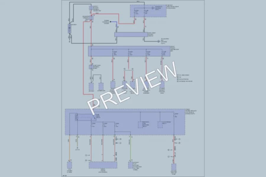 2012 BMW X3 Power Distribution wiring diagram preview