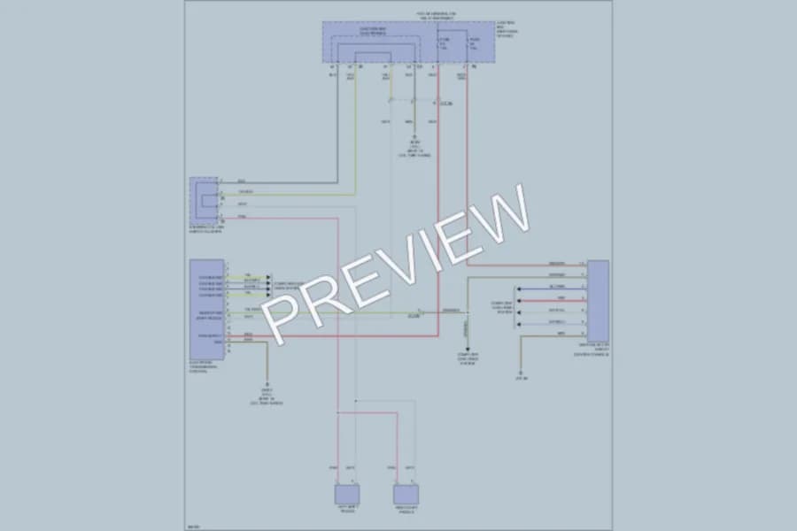 2012 BMW X3 Transmission wiring diagram preview