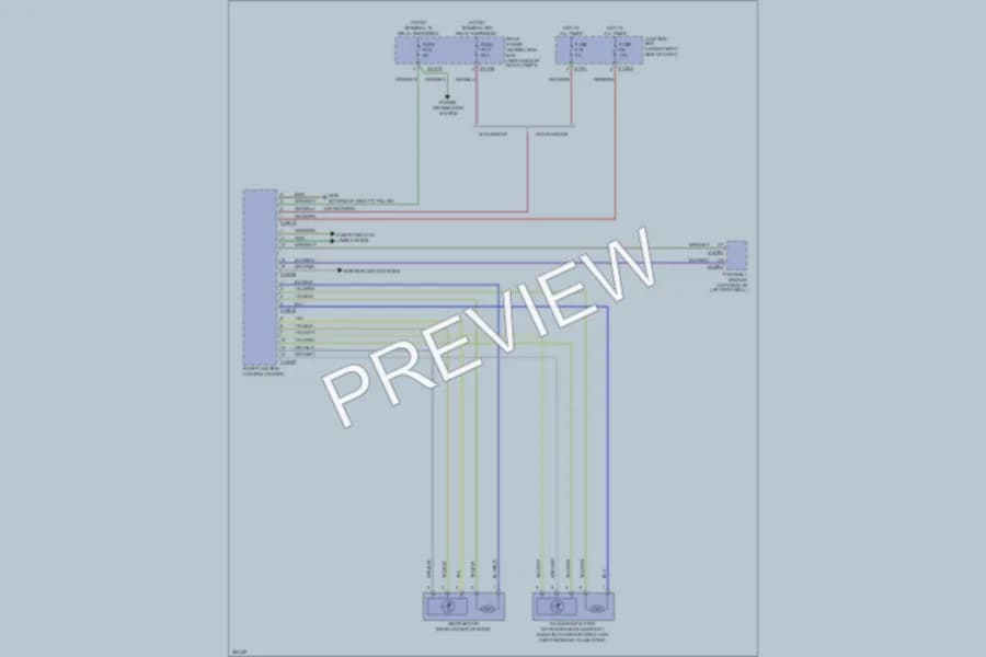 2012 BMW X5 Power Top Sunroof wiring diagram preview