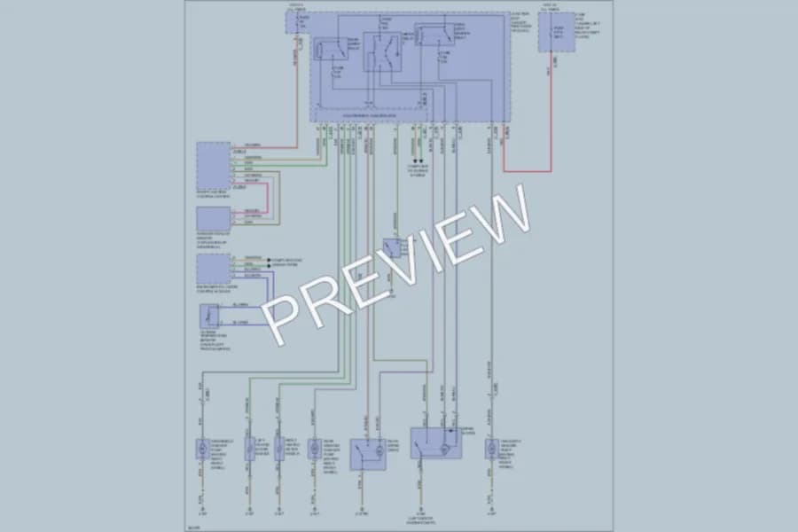 2012 BMW X5 Wiper Washer wiring diagram preview