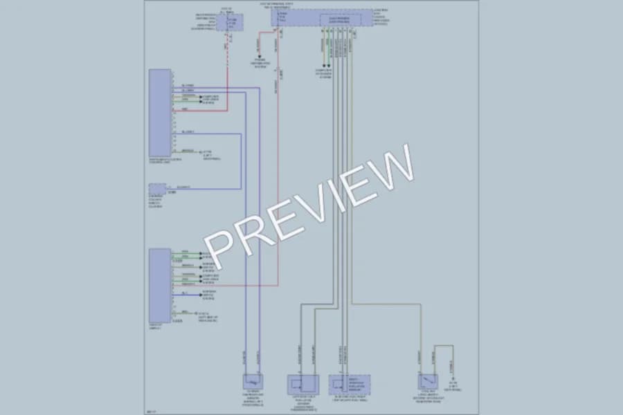 2012 BMW X6 Instrument Cluster wiring diagram preview
