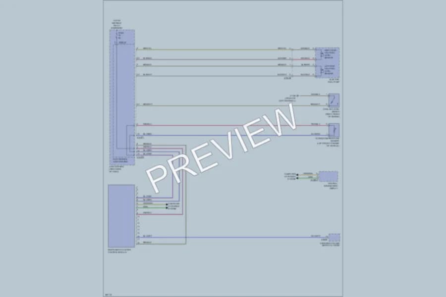 2012 BMW Z4 Instrument Cluster wiring diagram preview