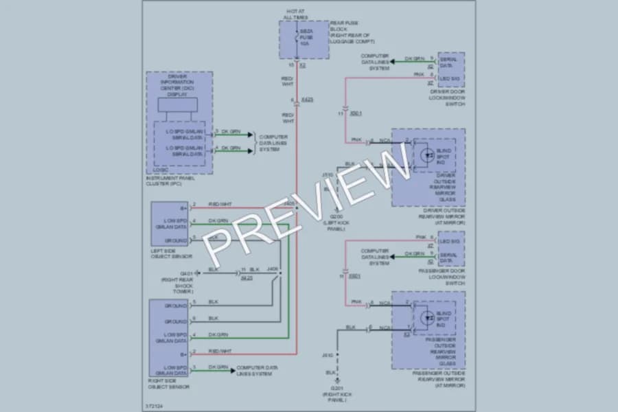 2012 Cadillac CTS Navigation wiring diagram preview