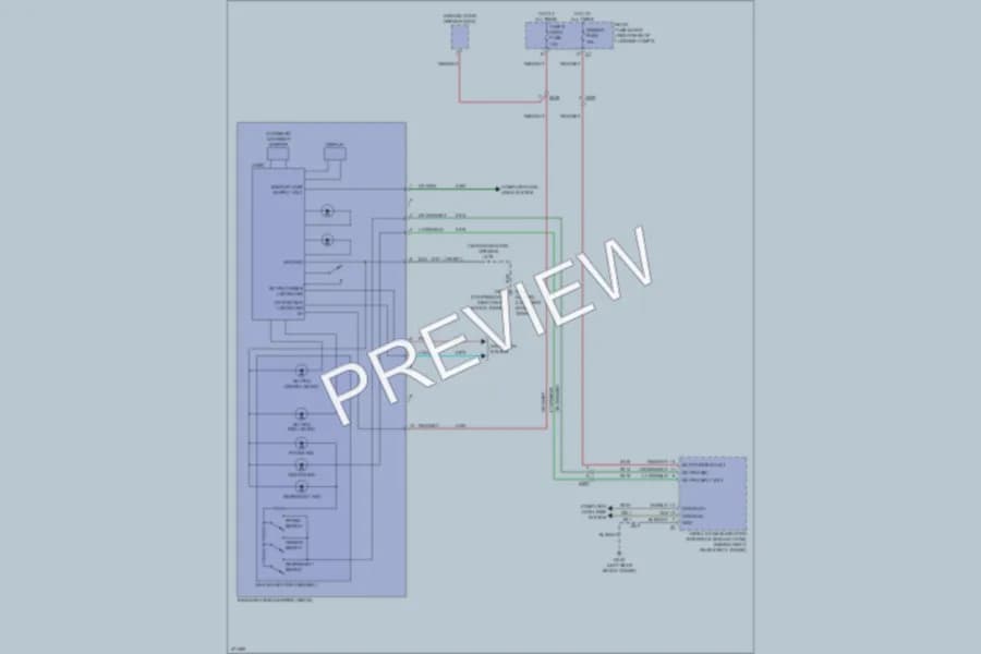 2012 Cadillac CTS Power Mirrors wiring diagram preview