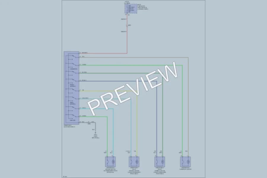 2012 Cadillac CTS Power Seats wiring diagram preview