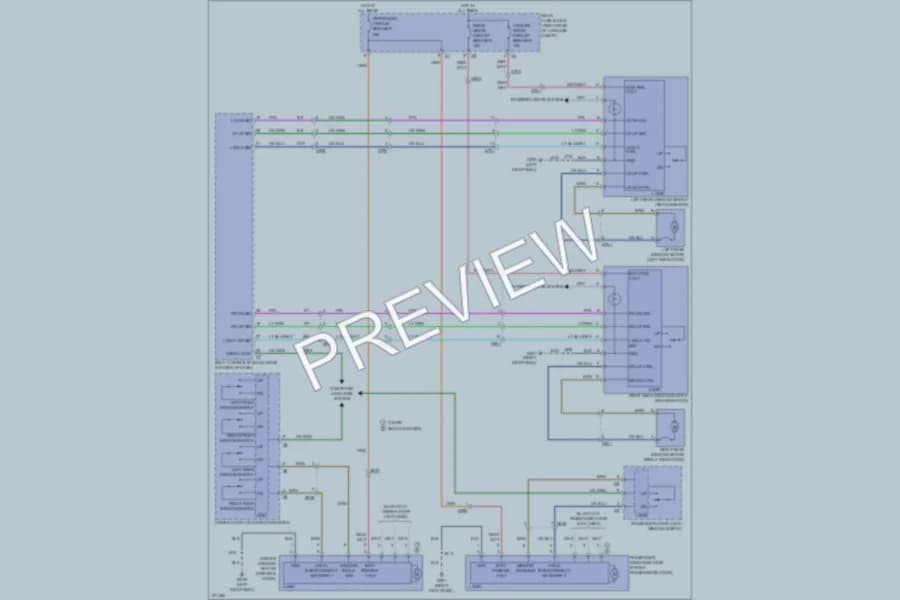 2012 Cadillac CTS Power Windows wiring diagram preview