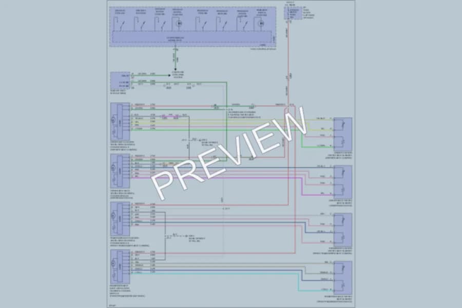 2012 Cadillac Escalade Power Seats wiring diagram preview