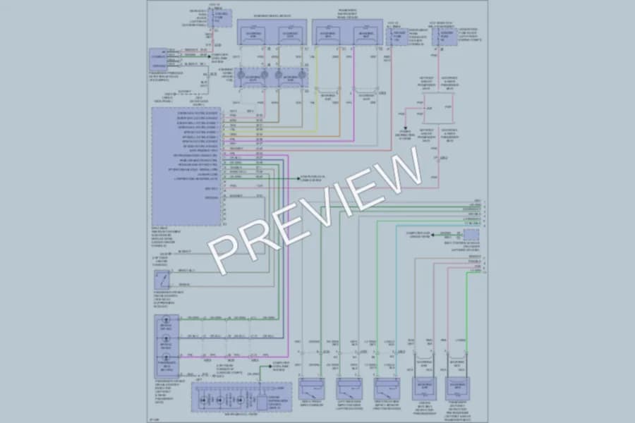 2012 Cadillac SRX Supplemental Restraints wiring diagram preview