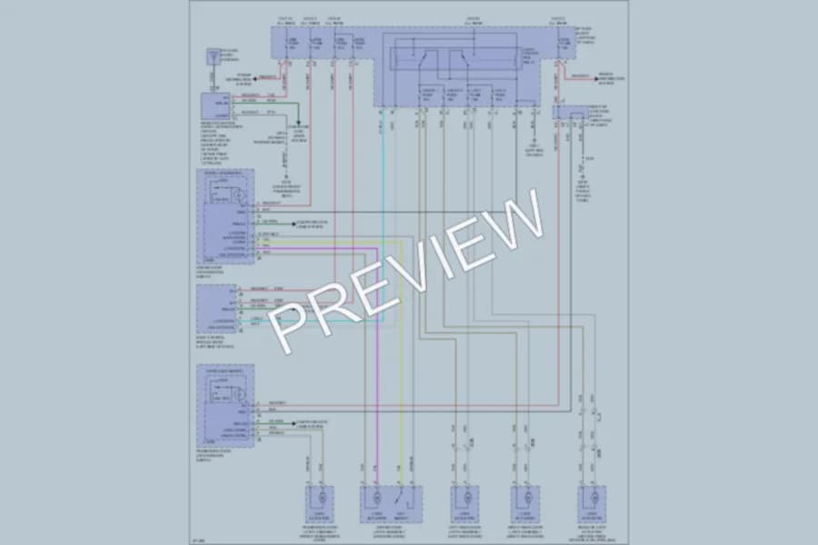 2012 Chevrolet Avalanche Power Door Locks wiring diagram preview