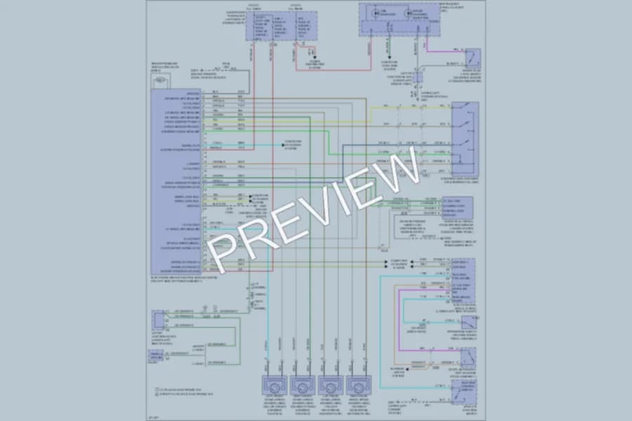 2012 Chevrolet 1500 Anti Lock Brakes wiring diagram preview with protected circuit layout