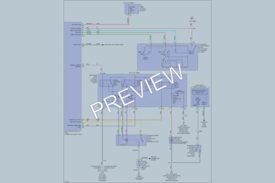 2012 Chevrolet 2500 Hd Wiper Washer wiring diagram preview with protected circuit layout