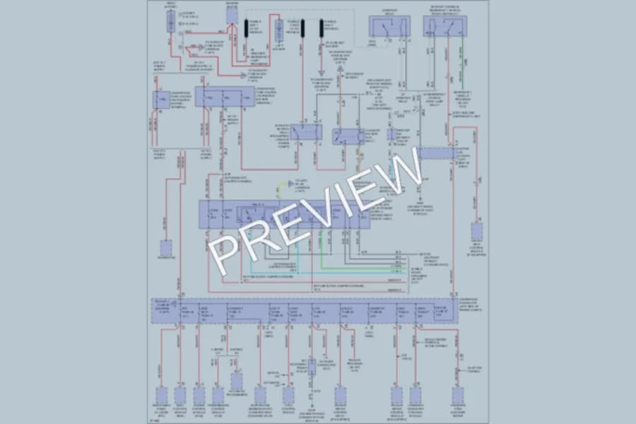 2012 Chevrolet 3500 Hd Power Distribution wiring diagram preview with protected circuit layout
