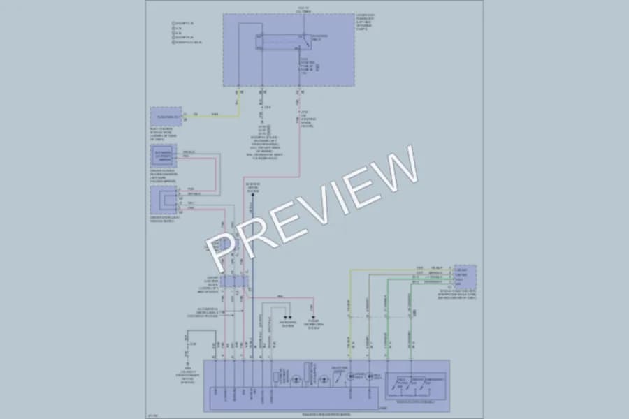 2012 Chevrolet 3500 Hd Power Mirrors wiring diagram preview with protected circuit layout