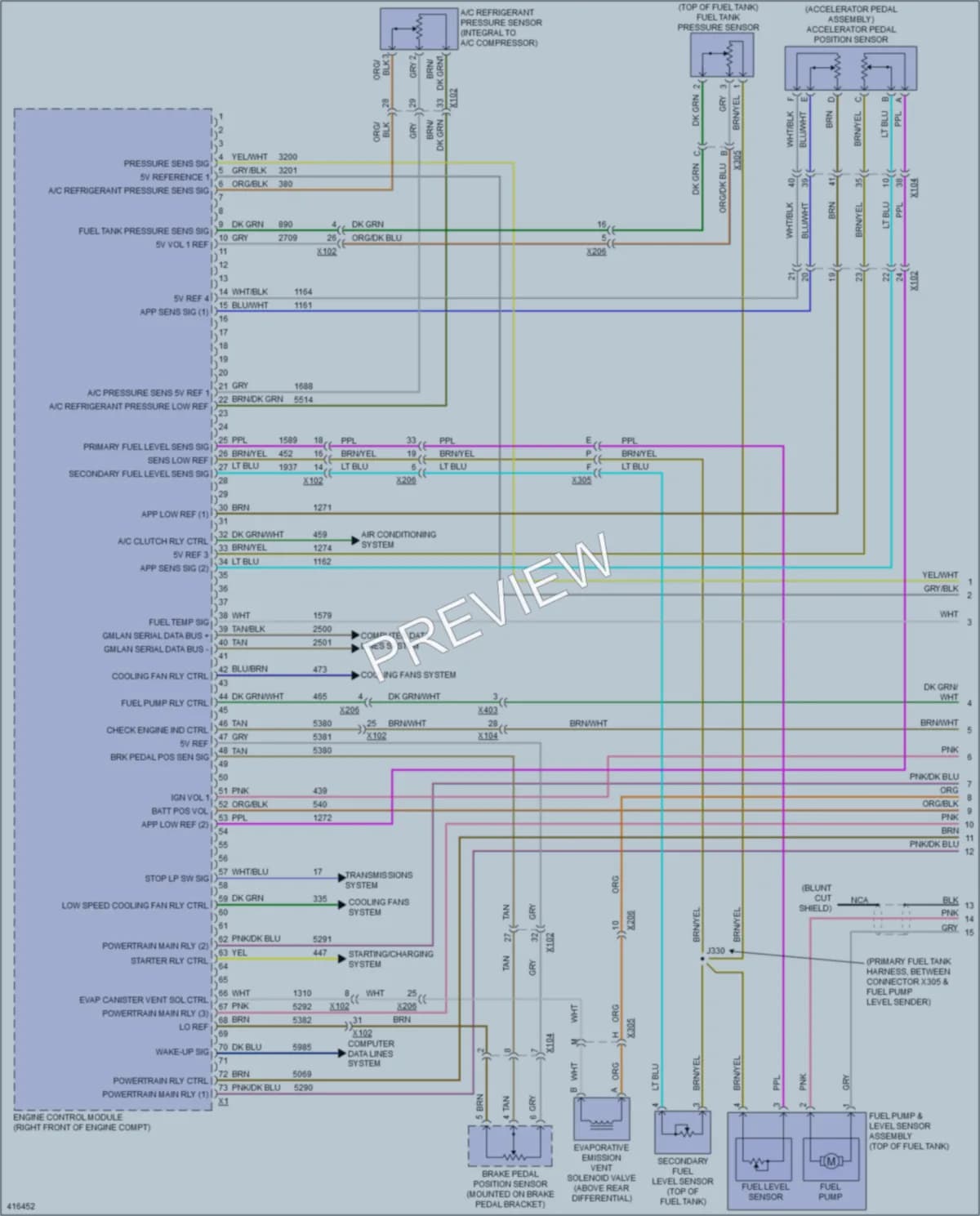 2012 Chevrolet CapricePPV Engine Performance wiring diagram preview