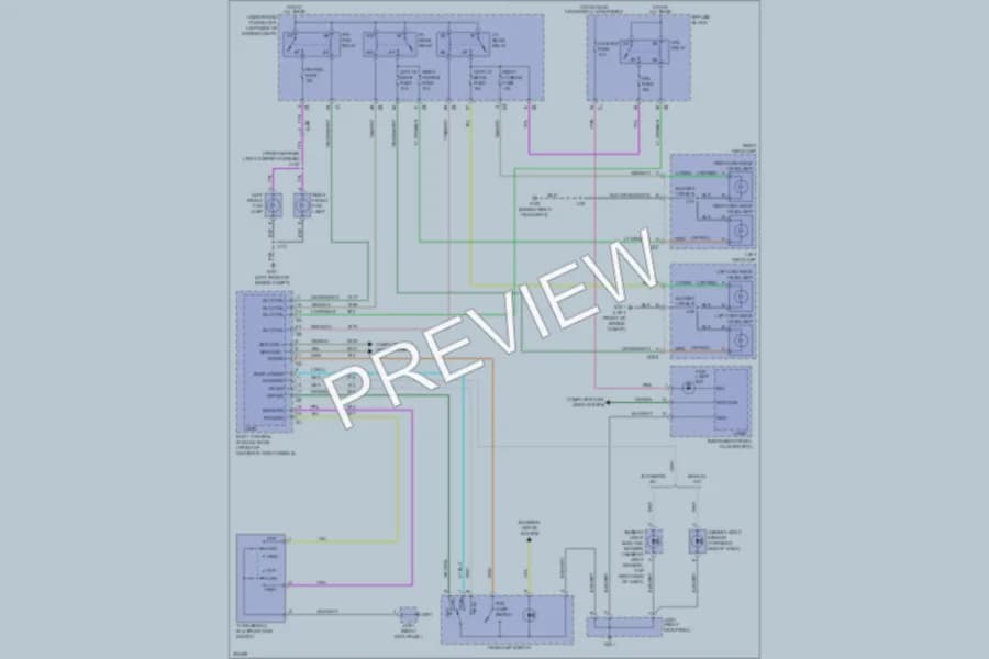 2012 Chevrolet CaptivaSport Headlights wiring diagram preview