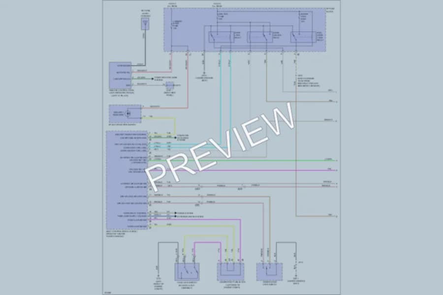 2012 Chevrolet CaptivaSport Power Door Locks wiring diagram preview