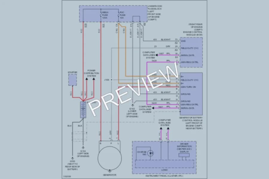 2012 Chevrolet Colorado Starting Charging wiring diagram preview