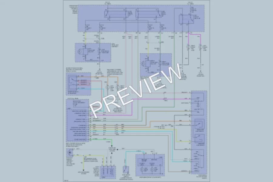 2012 Chevrolet Corvette Headlights wiring diagram preview