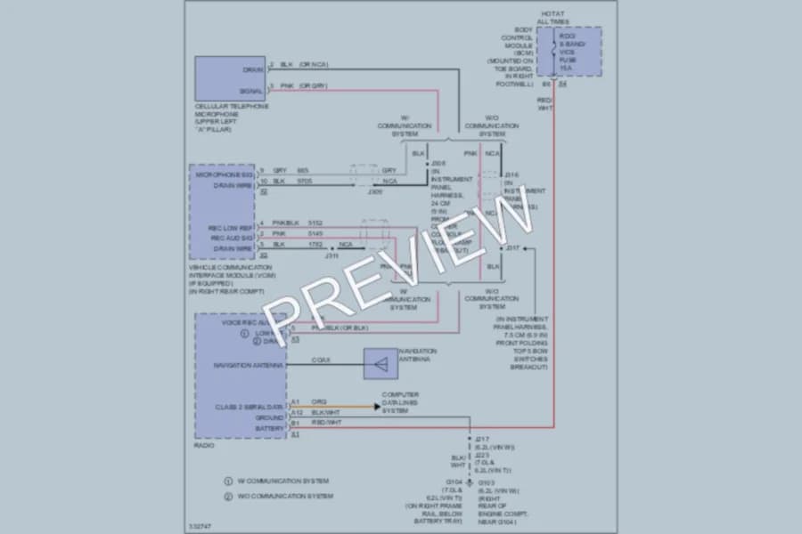 2012 Chevrolet Corvette Navigation wiring diagram preview