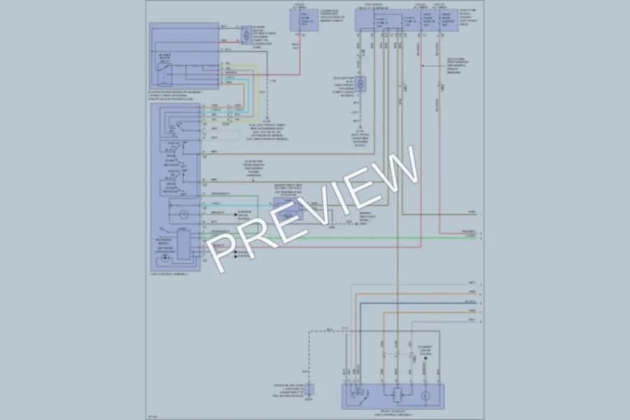 2012 Chevrolet H1500 Air Conditioning wiring diagram preview with protected circuit layout