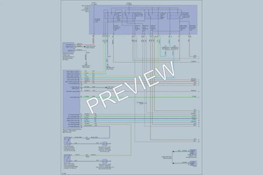 2012 Chevrolet H1500 Anti Theft wiring diagram preview with protected circuit layout
