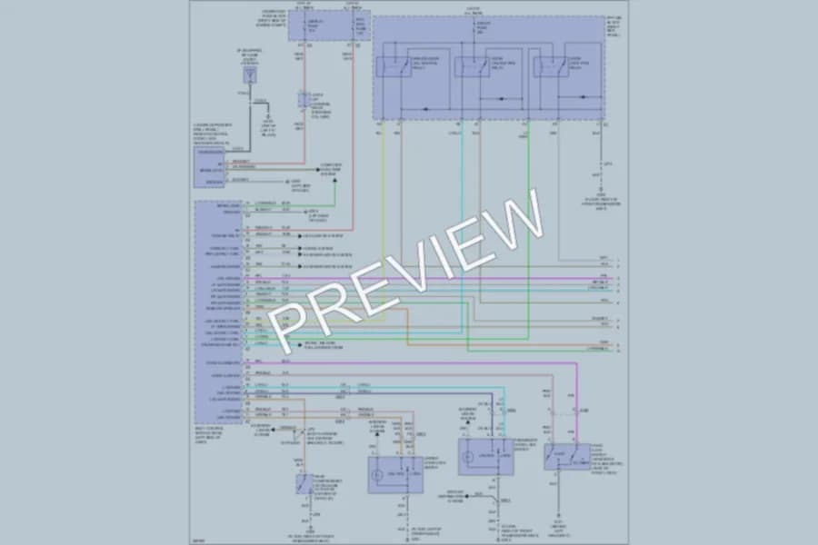 2012 Chevrolet Impala Power Door Locks wiring diagram preview