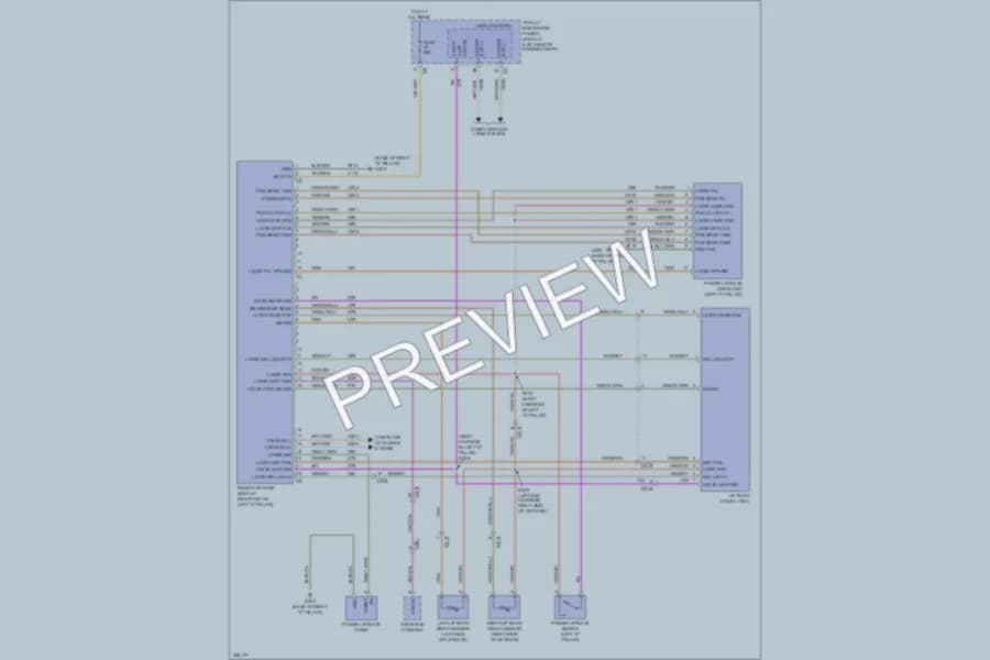 2012 Chrysler TownCountry Trunk Tailgate Fuel Door wiring diagram preview