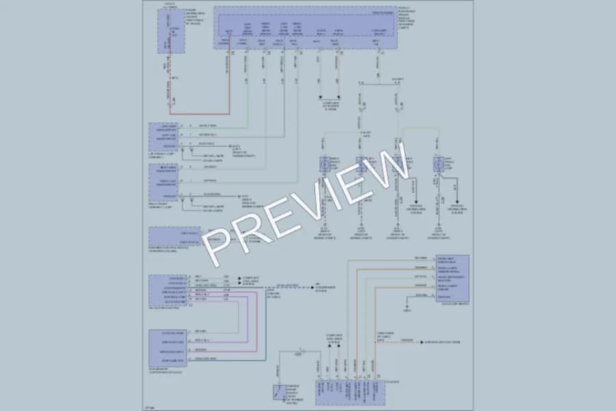 2012 Dodge Challenger Headlights wiring diagram preview