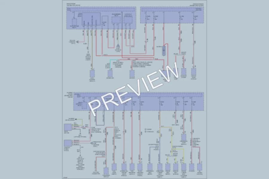 2012 Dodge Charger Power Distribution wiring diagram preview