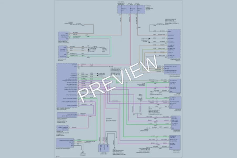 2012 Dodge Charger Power Door Locks wiring diagram preview