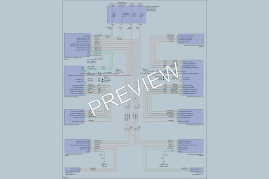 2012 Dodge Durango Power Windows wiring diagram preview