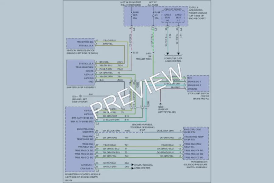 2012 Dodge GrandCaravan Shift Interlock wiring diagram preview