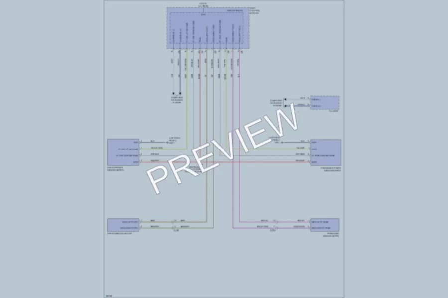 2012 Fiat 500C Power Windows wiring diagram preview