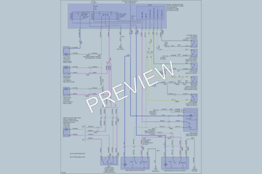 2012 Ford E150 Anti Theft wiring diagram preview with protected circuit layout