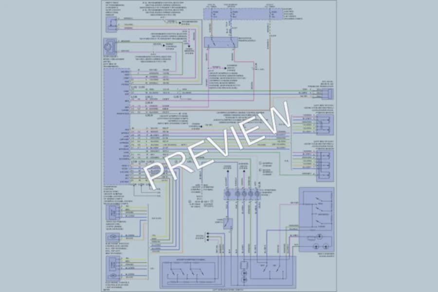 2012 Ford E150 Cruise Control wiring diagram preview with protected circuit layout