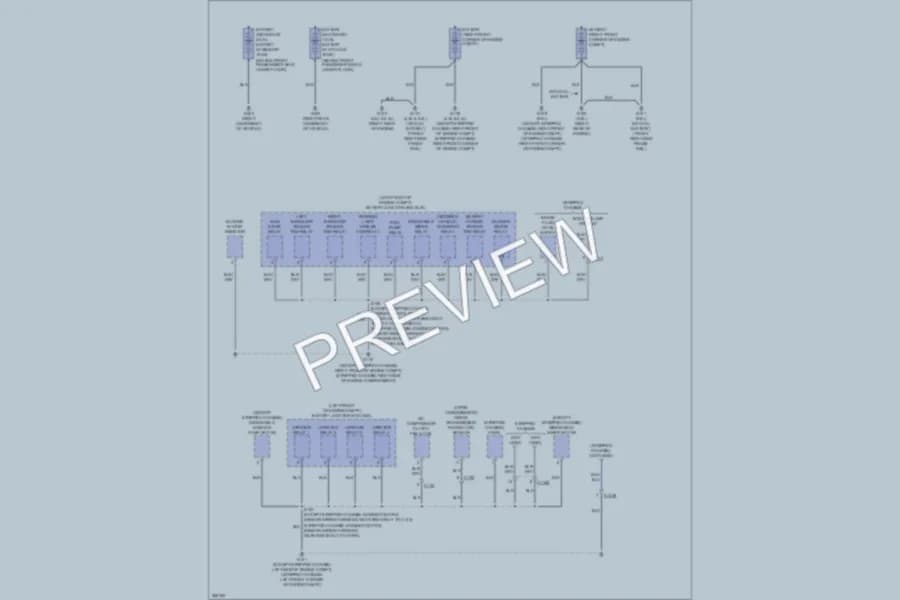 2012 Ford E150 Ground Distribution wiring diagram preview with protected circuit layout