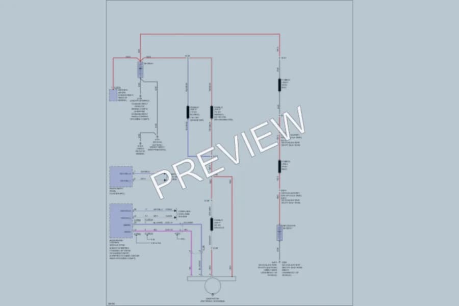 2012 Ford E150 Starting Charging wiring diagram preview with protected circuit layout