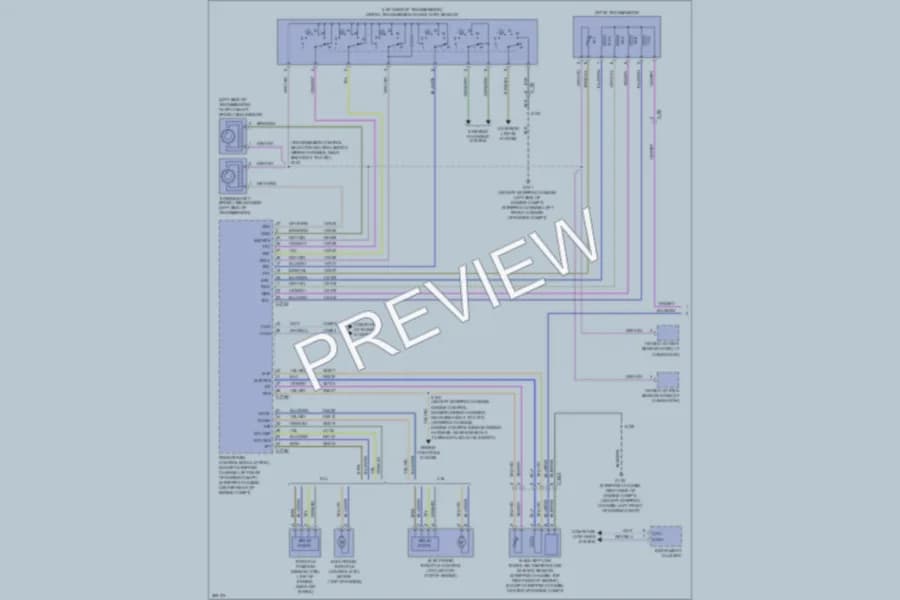 2012 Ford E250 Transmission wiring diagram preview with protected circuit layout