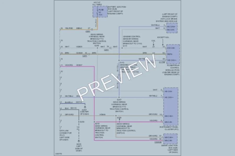 2012 Ford E450Econoline Computer Data Lines wiring diagram preview