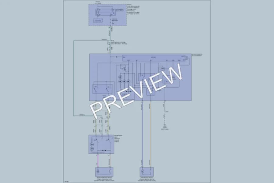 2012 Ford E450Econoline Power Windows wiring diagram preview