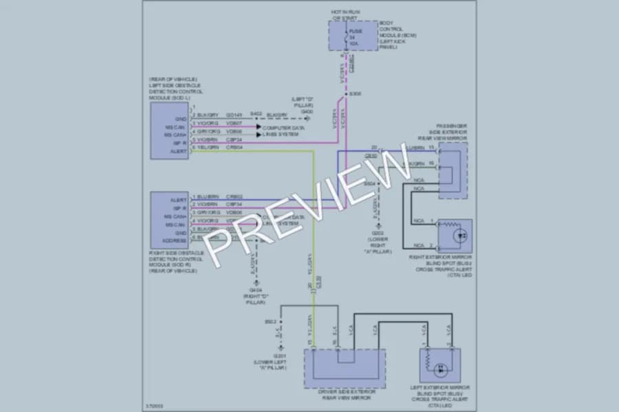 2012 Ford Edge Navigation wiring diagram preview