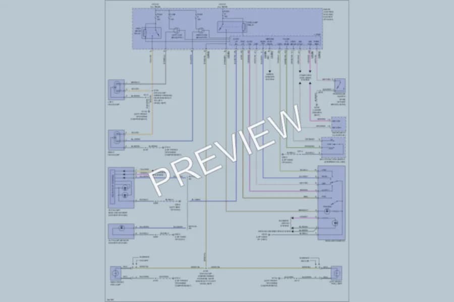 2012 Ford EscapeHybrid Headlights wiring diagram preview