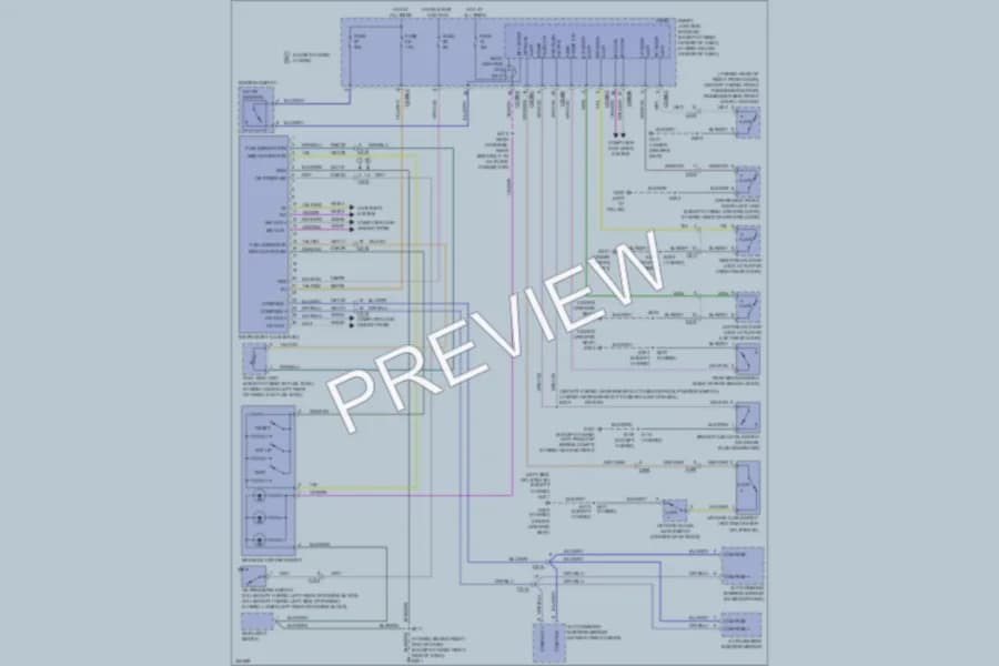 2012 Ford EscapeHybrid Instrument Cluster wiring diagram preview